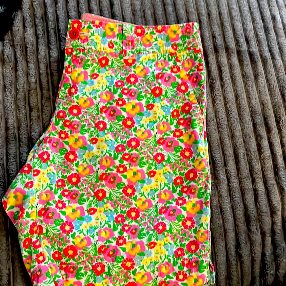 Lily Pulitzer Bermuda shorts.